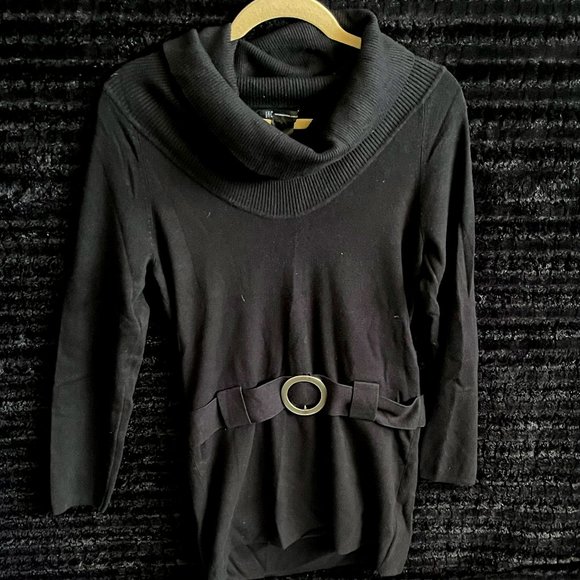 INC International Concepts Black Sweater Dress - Picture 1 of 3